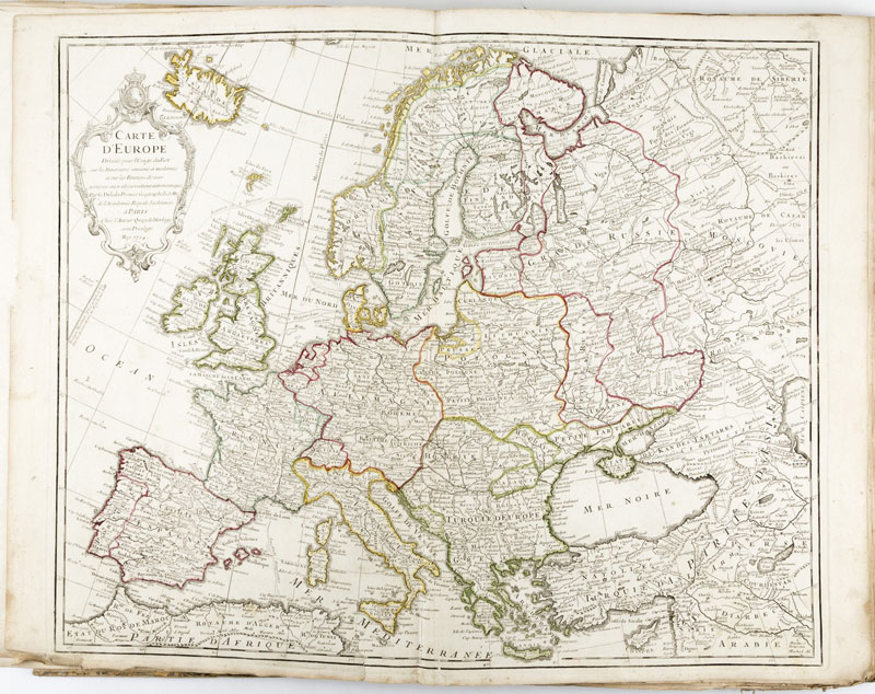 [ATLAS]. ISLE (Guillaume de l'). 25 cartes du monde	 principalement de l'Europe. 1701-1764. 1 vol. - Image 2 of 3