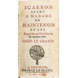 MAINTENON (Mme de). Scarron aparu à Mme de Maintenon et les reproches qu'il lui fait sur ses