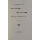 PICTET (Raoul).&nbsp	Etude critique du matérialisme et du spiritualisme.&nbsp	Genève	&nbsp	Georg &