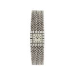 Universal	 montre-bracelet en or gris 750 sertie de diamantsSignée Universal	 n°72586	 n°74425-