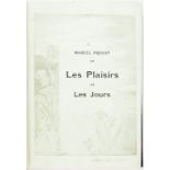 PROUST (Marcel). Les plaisirs et les jours.&nbsp	Paris	 Calmann-Lévy	 1896.1 vol. in-4 relié en demi