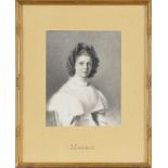 Firmin Massot (1766-1849)	&nbsp	attr. à	&nbsp	Portrait de jeune fille	 estompe sur papier et rehauts