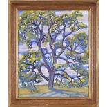 John Graz (1891-1980)	 Le grand arbre	 tempera sur toile	 signée et dédicacée	46	5x38