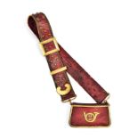 Giberne d'officier du 2ème régiment de chasseur à cheval d'époque Second Empire	 coffret (sur âme en