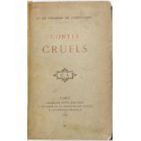 VILLIERS DE L'ISLE-ADAM (Auguste de). Contes cruels. Paris	 Calmann Lévy	 1883. In-12 relié demi-