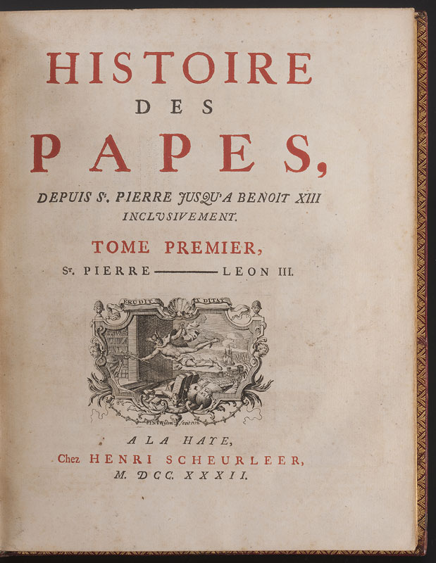 [BRUYS (Albert)]. Histoire des Papes	 depuis Saint-Pierre jusqu'à Benoît XIII. La Haye - Image 2 of 8