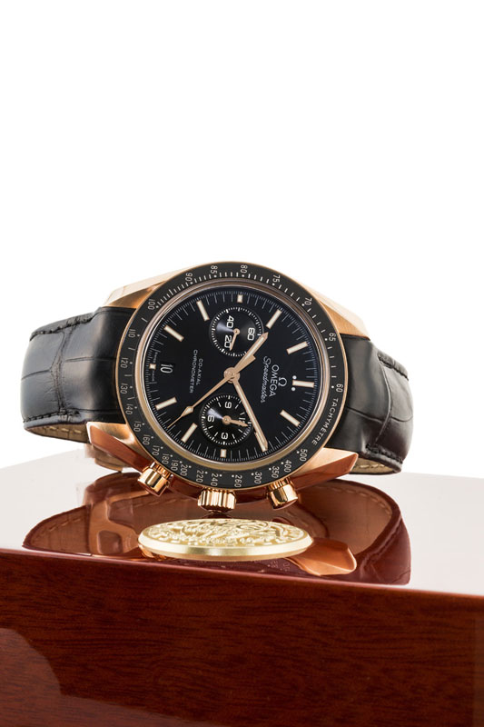 Omega	&nbsp	Speedmaster	 Moonwatch	&nbsp	montre chronographe tachymètre automatique en or rose - Image 4 of 5