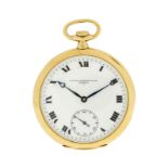 Patek Philippe &amp	 Cie	 montre de poche en or 750Signée Patek Philippe Cie	 n°mouvement 184445