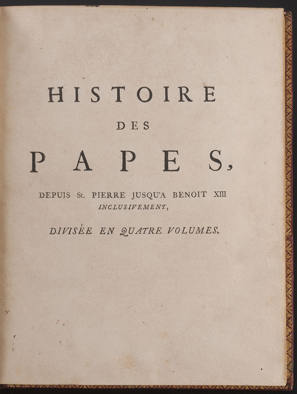 [BRUYS (Albert)]. Histoire des Papes	 depuis Saint-Pierre jusqu'à Benoît XIII. La Haye - Image 6 of 8