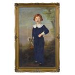 Mathilde Foerster-Bolla (XIX-XX)	 Portrait d'enfant	 huile sur toile	 signée et datée 1936	 139x85	5
