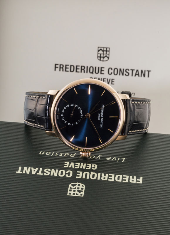 Frederique Constant	 Slimline	 montre plaqué or rose automatique&nbsp	Signée Frédéric Constant	 réf. - Image 2 of 3