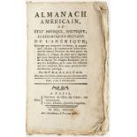 [AMERICANA]. PONCELIN DE LA ROCHE TILHAC (Jean Charles). Almanach américain	 ou état physique