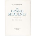 REMON (Jean-Pierre) - ALAIN-FOURNIER. Le Grand Meaulnes	 Lausanne	 Gonin	 s.d. [1956].&nbsp	1 vol.