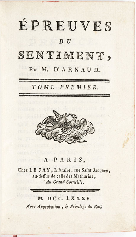 ARNAUD (François-Thomas-Marie de Baculard d?). 2 ouvrages en 19 vol. reliés uniformément pleine