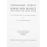 [MANET (Edouard)]. 2 ouvrages en 3 vol. in-4°. 1) DURET (Théodore). Edouard Manet Sein Leben und