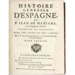 MARIANA (Jean de). Histoire générale d'Espagne...avec des notes et des cartes.&nbsp	P. Lemercier