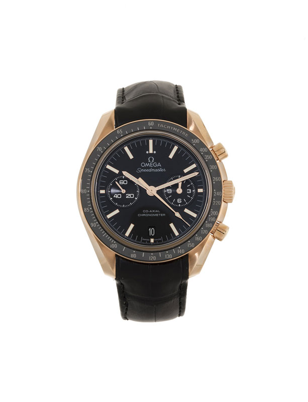 Omega	&nbsp	Speedmaster	 Moonwatch	&nbsp	montre chronographe tachymètre automatique en or rose