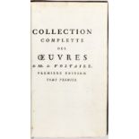 VOLTAIRE. Collection complette des oeuvres de Mr de Voltaire	 première edition. sans lieu ni date (