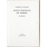 MUSSET (Alfred de). Douze portraits de femmes. Paris	 1939. Grand in-4°	 en ff.	 chemise d'éditeur