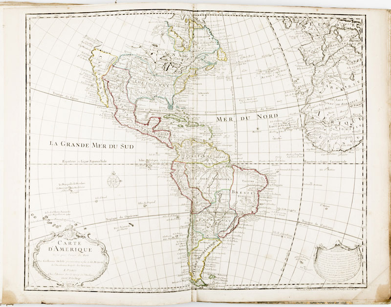 [ATLAS]. ISLE (Guillaume de l'). 25 cartes du monde	 principalement de l'Europe. 1701-1764. 1 vol. - Image 3 of 3