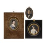 Louis Ami Arlaud-Jurine (1751-1829) et divers artistes (XIXe s.)	 Lot de 10 miniatures