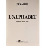 PERAHIM (Jules).&nbsp	L'alphabet.&nbsp	Paris	&nbsp	Galerie Mony Calatchi	 1975.&nbsp	1 vol. in-folio