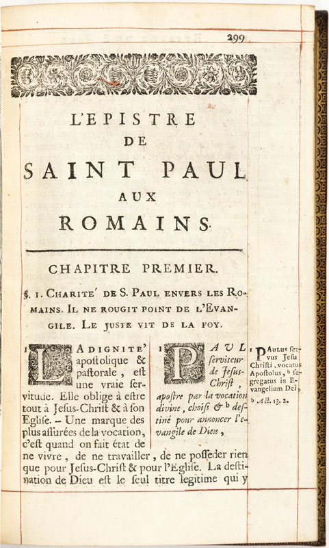 [QUESNEL (Pasquier)].&nbsp	Nouveau Testament en François	 avec des Réflexions morales sur chaque - Image 12 of 14