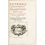 [LITTERATURE LATINE]. 2 ouvrages en 4 vol. in-16 et in-12. 1) [PETRONE]. Pétrone latin et