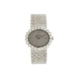 Piaget	 montre-bracelet en or gris sertie de diamantsSignée Omega	 n°9331A6	 n°142763	 années 1970-