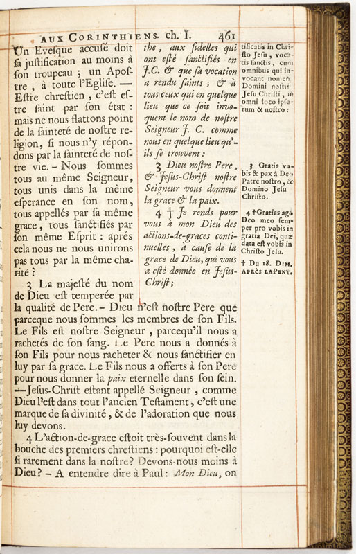 [QUESNEL (Pasquier)].&nbsp	Nouveau Testament en François	 avec des Réflexions morales sur chaque - Image 13 of 14