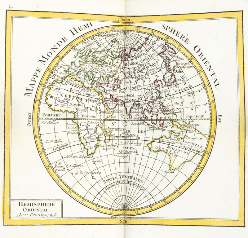 RIZZI ZANNONI (Giovanni Antonio). Atlas géographique	 contenant la Mappemonde et les Quatre Parties - Image 4 of 5