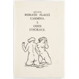 MAILLOL (Aristide) - HORACE (Quinti Horatii Flacci Carmina). Odes. Paris	 Gonin	 1939 - [1958]. 3&