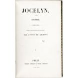 LAMARTINE	&nbsp	(Alphonse de).&nbsp	Jocelyn	 Gosselin et Furne	 paris	 1836.2 vol. in-8° reliés en