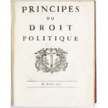 DROIT. Principes du droit politique. ... DROIT. Principes du droit politique. s.l. &nbsp 1751. 4