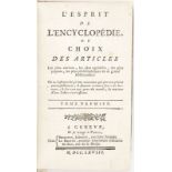 [LAPORTE (Joseph de).] L'esprit ... [LAPORTE (Joseph de).] L'esprit de l'Encyclopédie ou choix des