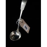 A George III silver cream ladle with Old English pattern handle - Glasgow 1828