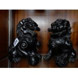 A pair of resin models of Dogs of Fo