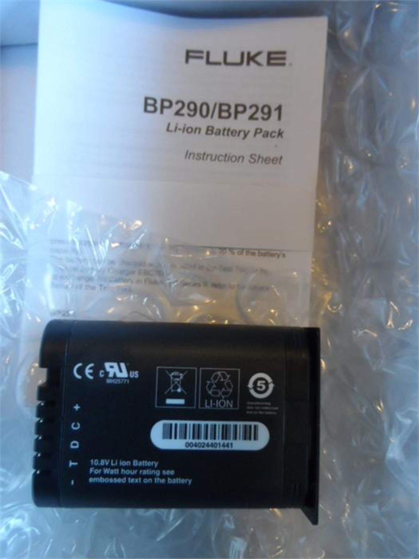 Fluke BP290 Li-Ion Rechargeable Battery BP290 - Image 2 of 3