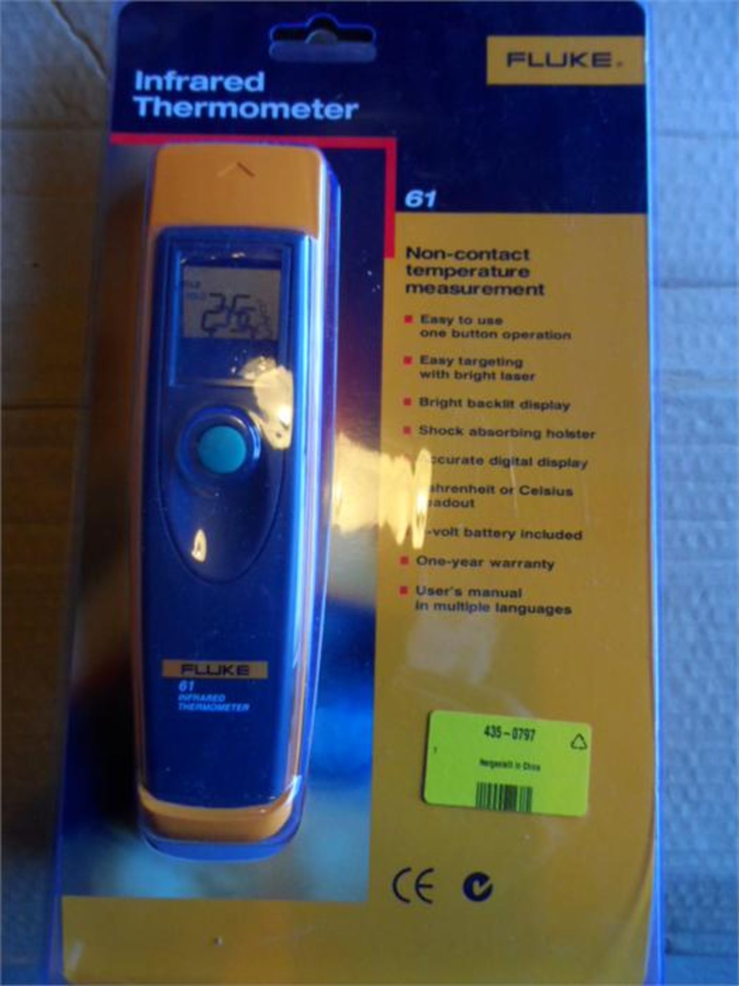 FLUKE 61 IR Thermometer, -18 ? +275 °C