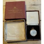 Vintage Boxed Garrard 9ct Gold Presentation Pocket Watch.
The Pocket Watch is in an very good