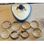Lot of Gold Rings-Gold Items 18.7 grams total.
All of the Gold Rings are Hallmarked.
One of the