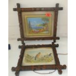 Pair of Antique Folk Art Frames.