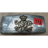 Antique Victorian Silver Belt Pouch Cover 7" x 2 7/8".
The cover has an indistinct Silver Town mark
