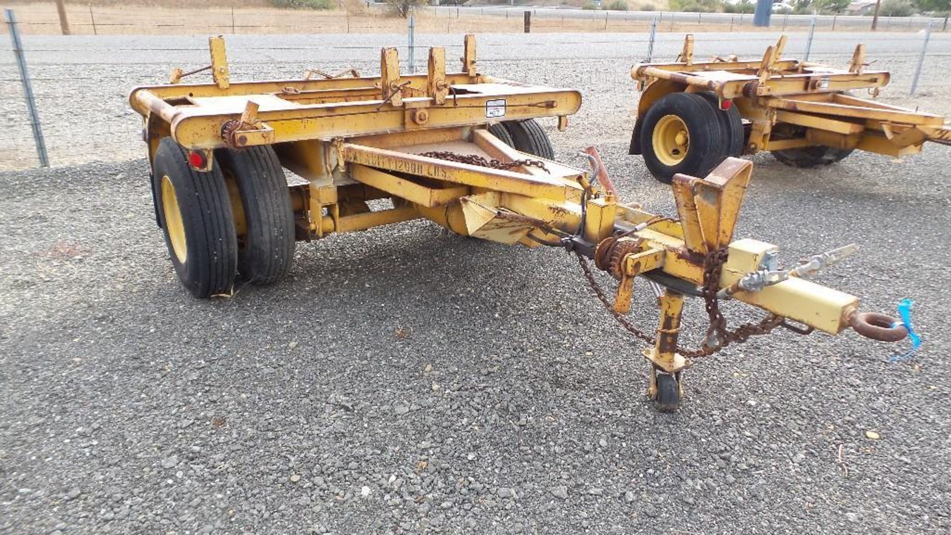 Pole trailer with dual wheels airbrakes and hydraulic tongue jack - Image 2 of 8