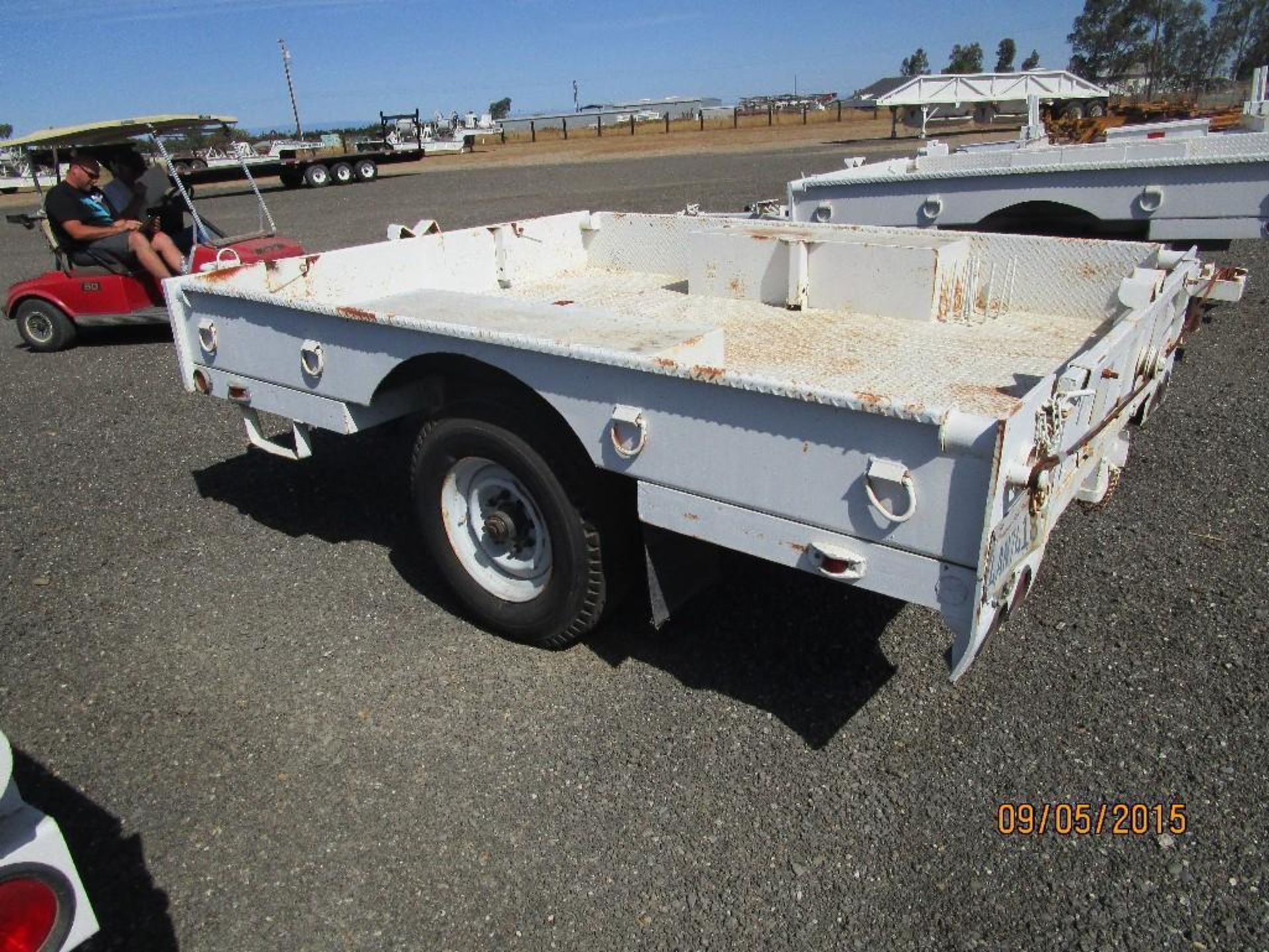 VIN 3139 LIC# 4AN7418 GVWR 9000Lbs Pintle Hitch Air Brakes Ratchet Cable Tie Downs Front and Back - Image 2 of 7