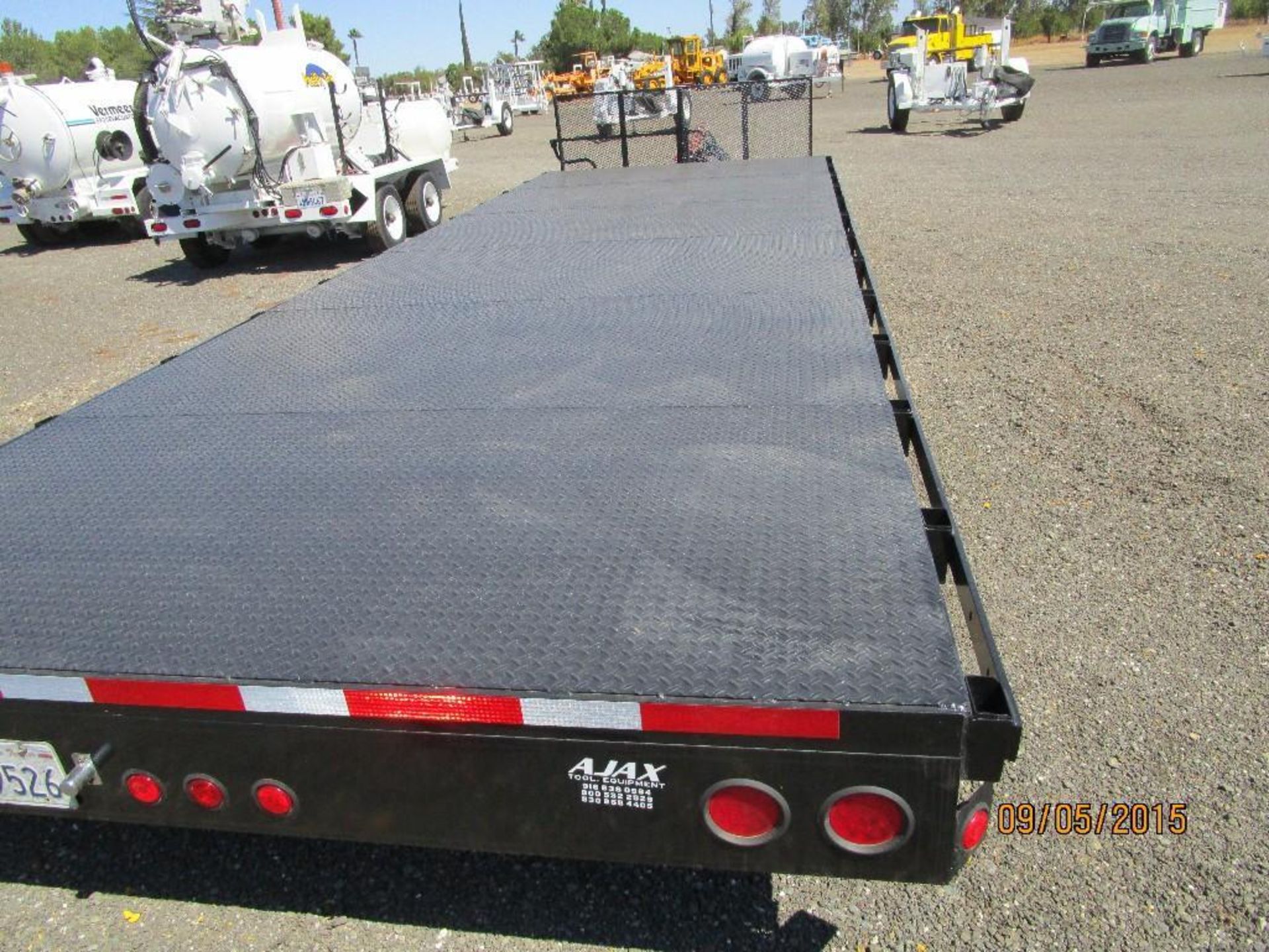 24'x102" Flatbed Trailer  VIN# 1B9H24201B1031523  Plate# 4FD9526  GVWR - 24,000 lbs  Pintle Hitch - Image 8 of 8
