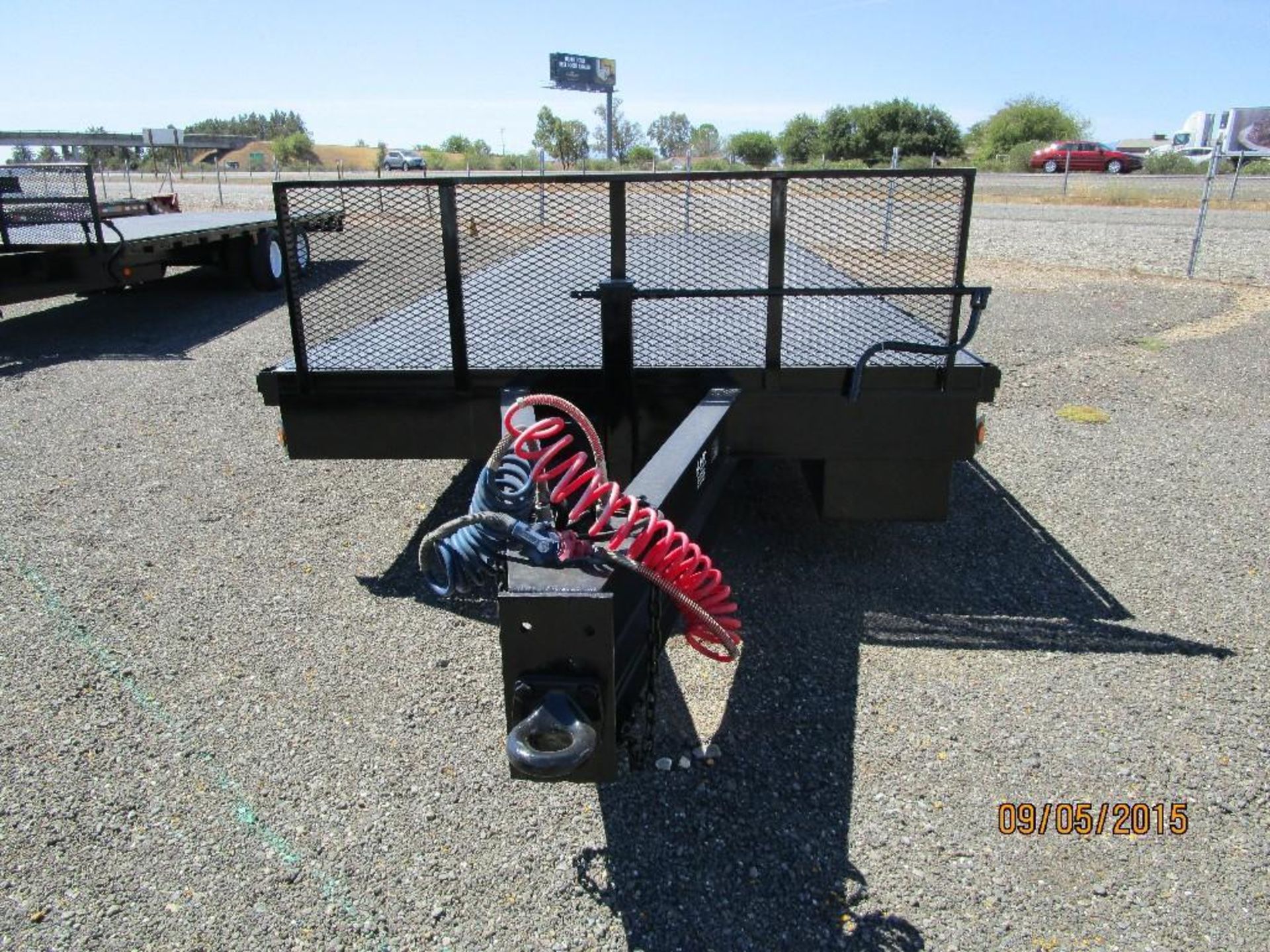24'x102" Flatbed Trailer  VIN# 1B9H24201B1031523  Plate# 4FD9526  GVWR - 24,000 lbs  Pintle Hitch - Image 4 of 8