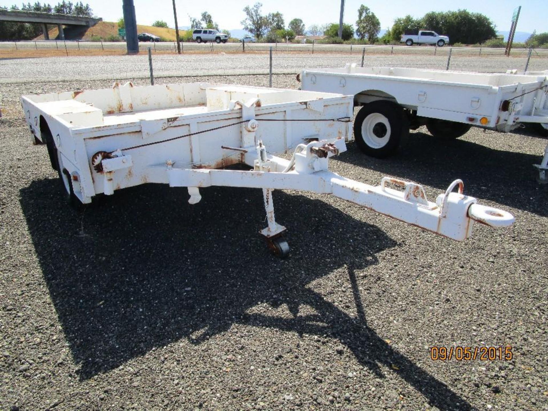 VIN 3139 LIC# 4AN7418 GVWR 9000Lbs Pintle Hitch Air Brakes Ratchet Cable Tie Downs Front and Back - Image 4 of 7