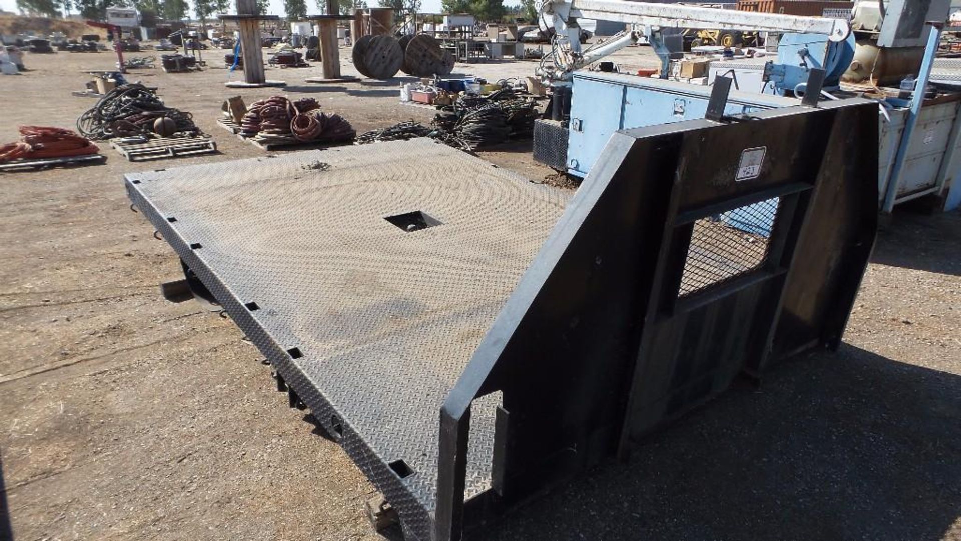 Diamond plate flat bed for truck 12' x 8'