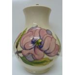 A Moorcroft lamp base, height 25.5cm